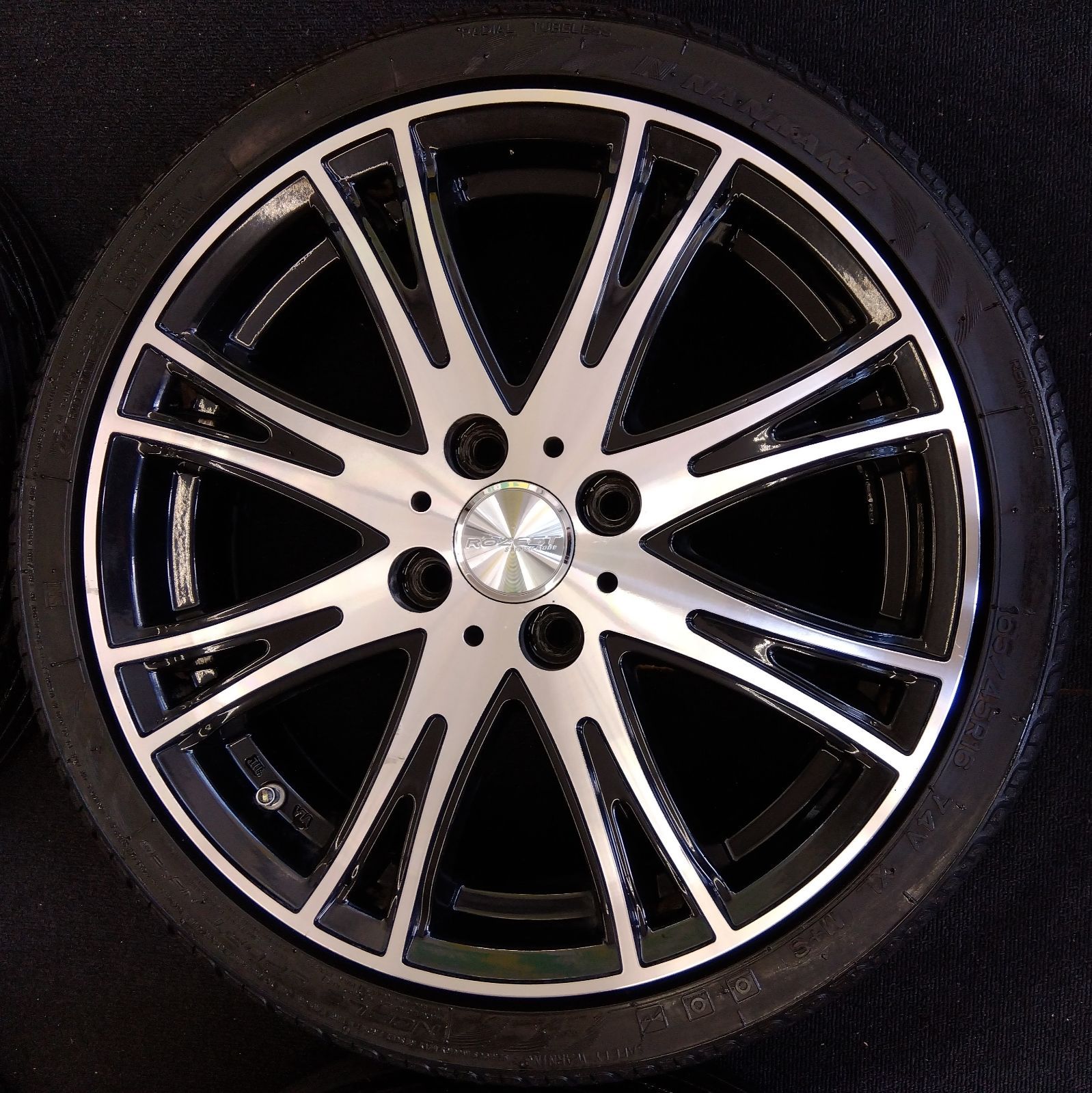 16×5J＋45】【165/45R16】中古 タイヤホイールセット 4本セット