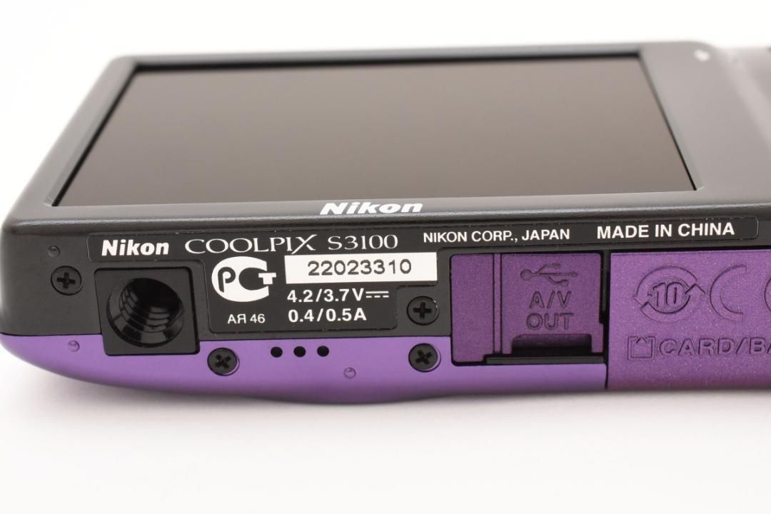 93 Nikon COOLPIX S3100 パープル 【公式通販】
