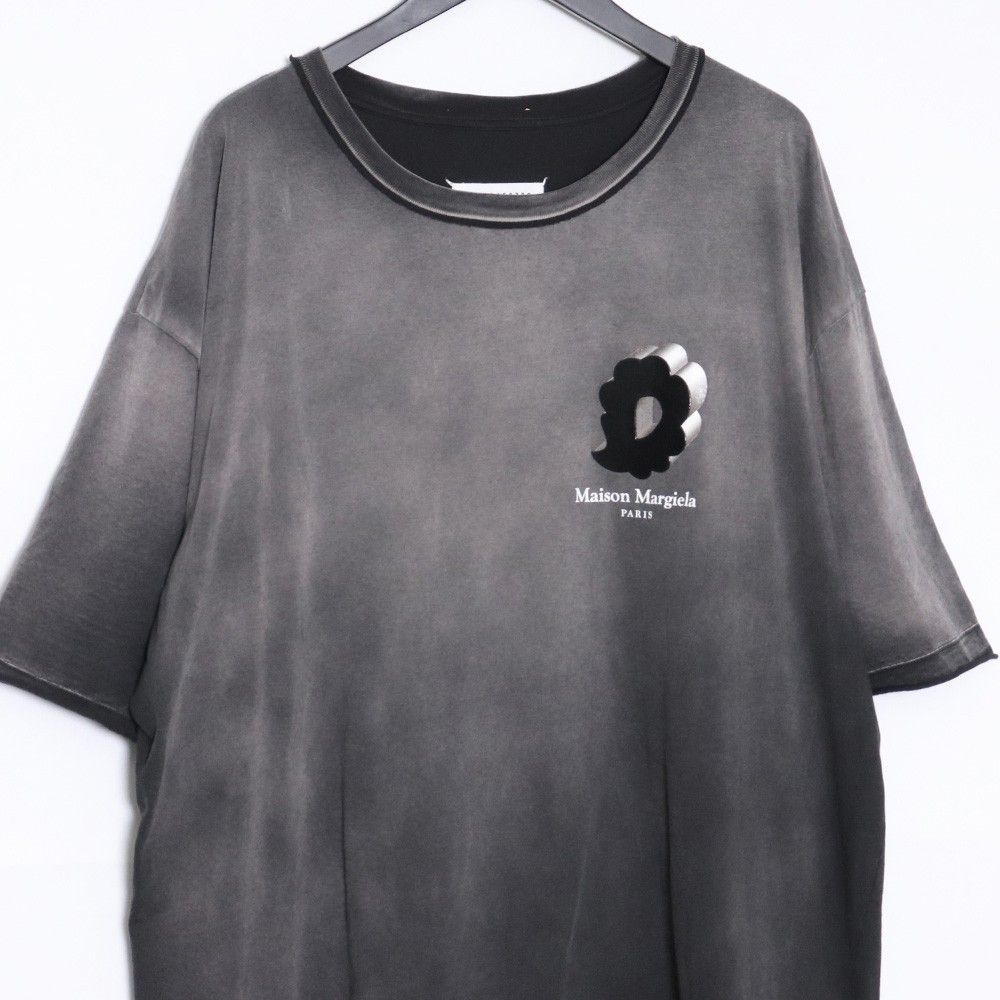 MAISON MARGIELA 22SS オーバーサイズウォッシュドバブルロゴT