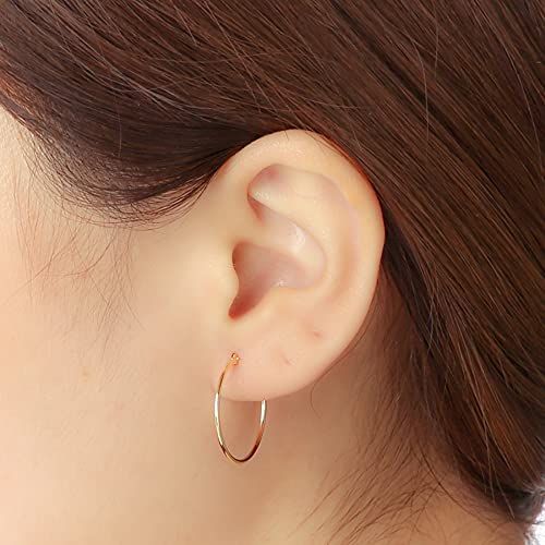 K18 フープピアス