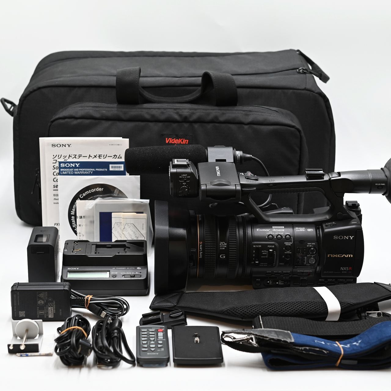 SONY ソニー NXCAMカムコーダー HXR-NX5R ビデオカメラ 業務用 通電時間20x10H ビデオカメラ