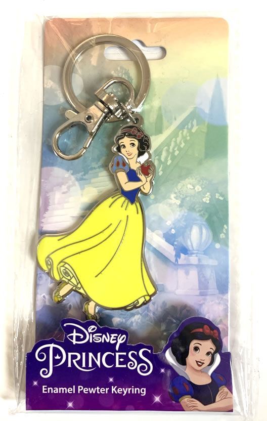 ディズニー プリンセス 白雪姫 カラー メタルタイプ キーホルダー Disney Princess Snow White Colored Pewter  Keyring