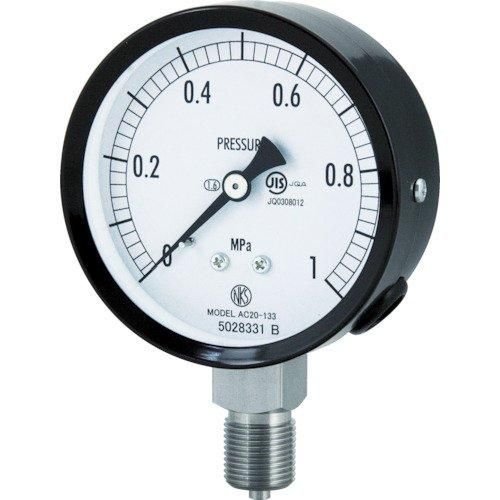 2営業日で発送 長野計器 AC201330.16MP長野 普通形圧力計 A枠立形 φ75 G3 8B 0.0～0.16Mpa 4984404