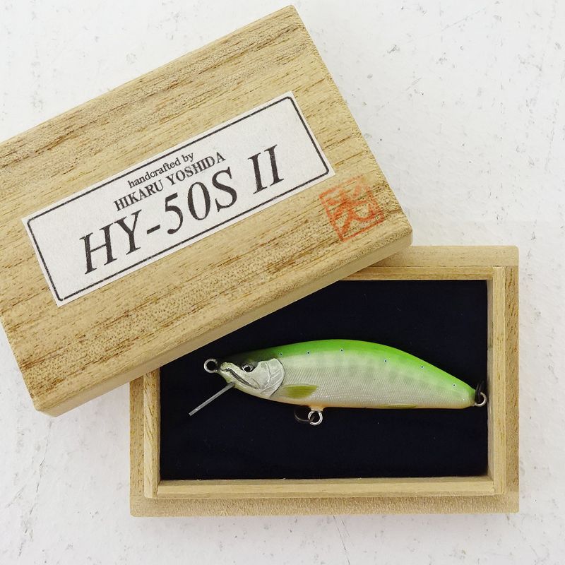 三重店 吉田光 HY-50SⅡ 吉田チャートパールホワイト 2021 ハンドメイドミノー ルアー 087-C042