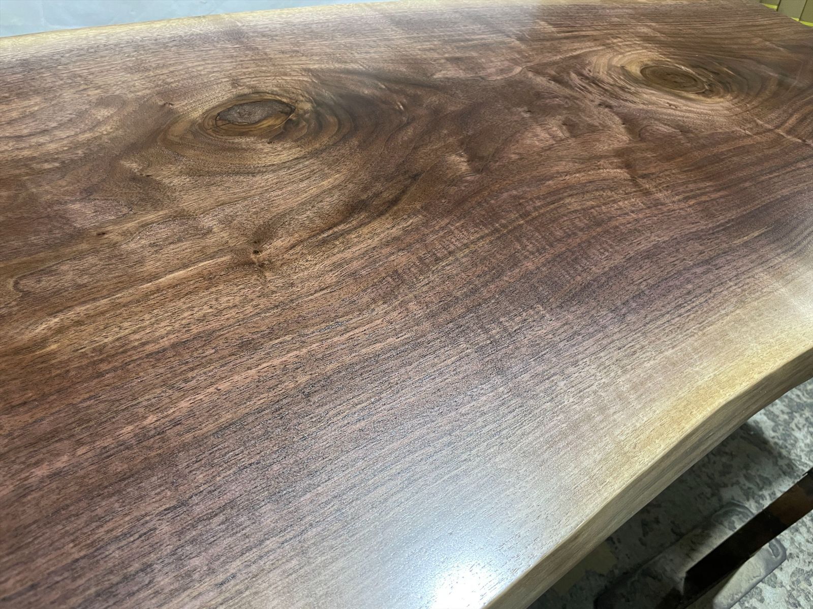 ブラックウォールナット9277 一枚板無垢