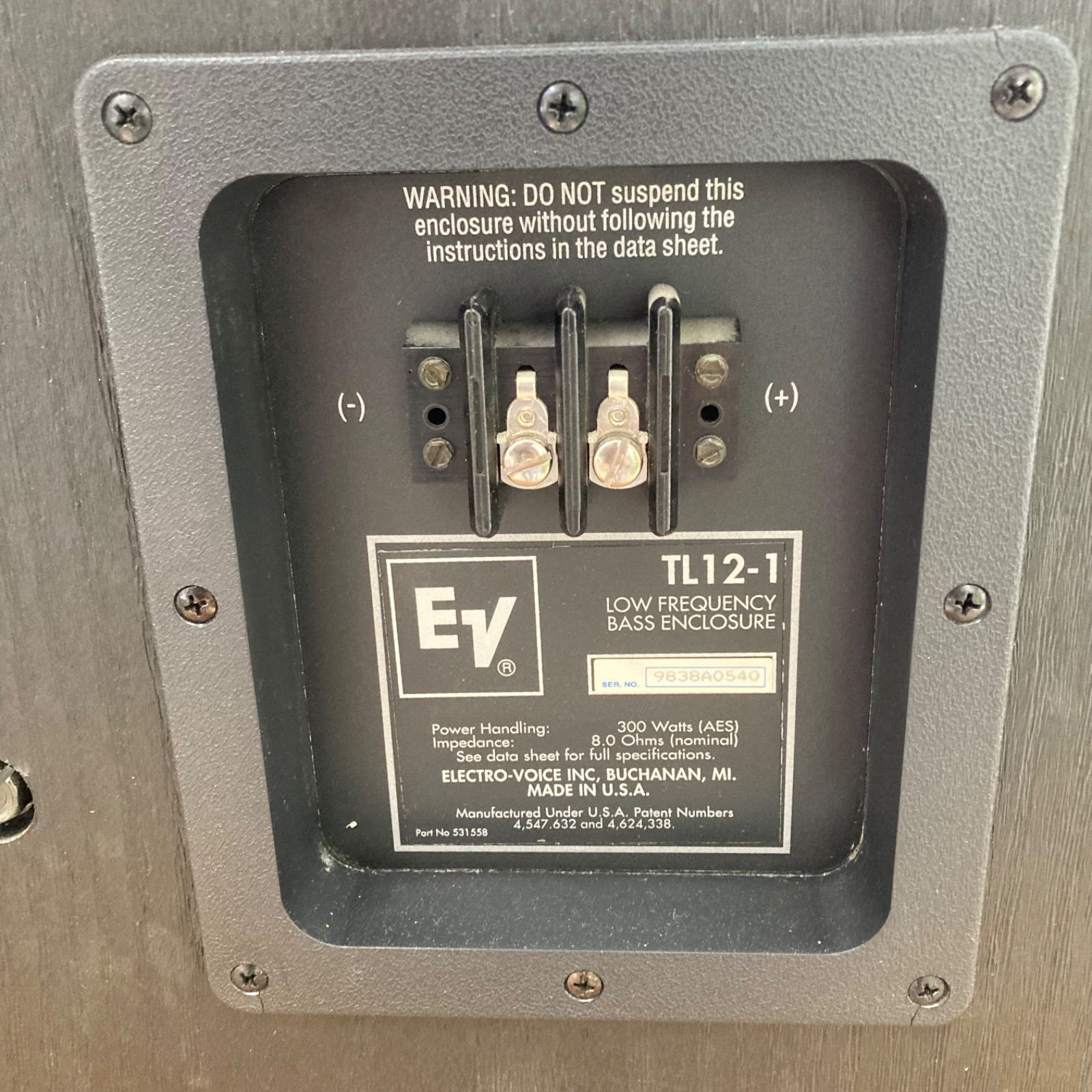 X847 DENON DSW-300SG アクティブ サブウーファー 全面鏡 黒 X847