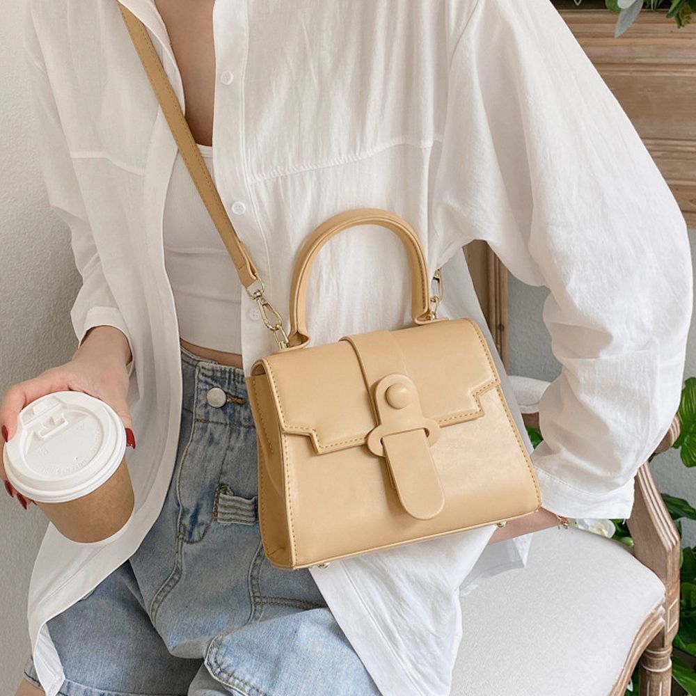 ショルダーバッグ 2way レディース斜めがけ レザー調 スクエアカバン