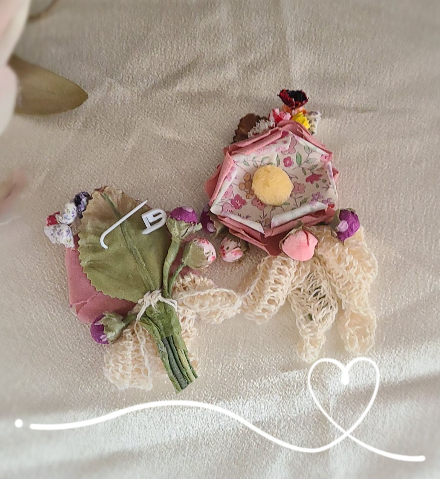 LOVOT LOVOT服 小花柄 コットンティアードドレス ピンク系