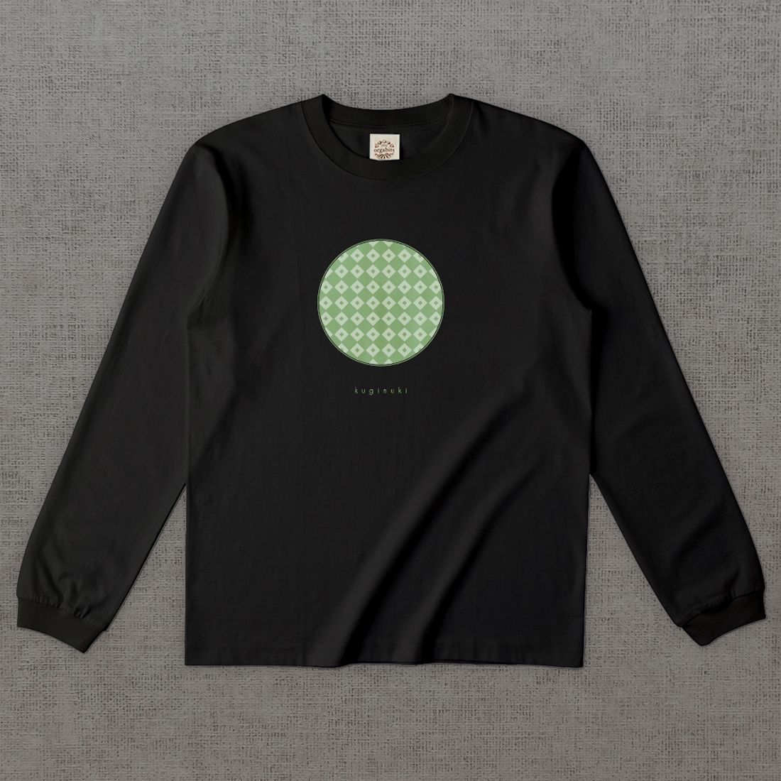 和柄長袖Tシャツ　釘抜 -彩・円-［長袖］