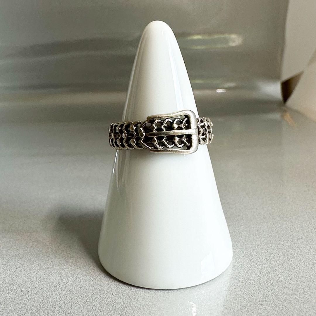 希少 ヴィンテージ ベルト リング メキシカンジュエリー シルバー925 