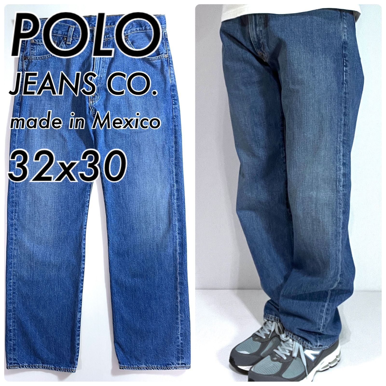 00s POLO JEANS CO. ポロジーンズ W32L30  実寸W35L30 リラックスフィット ワイドバギー ストレート ジーンズ デニムパンツ Polo Ralph Lauren ポロラルフローレン ゴールデンサイズ Y2K  v24123055