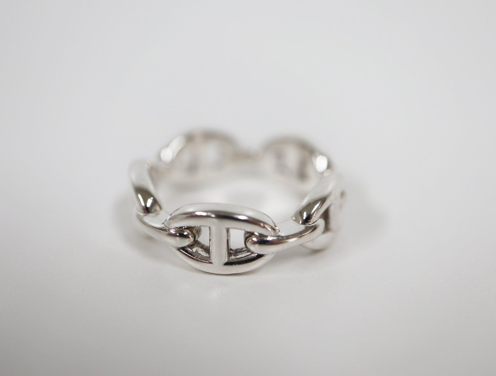 エルメス HERMES アンシェネ PM シルバー リング サイズ 57