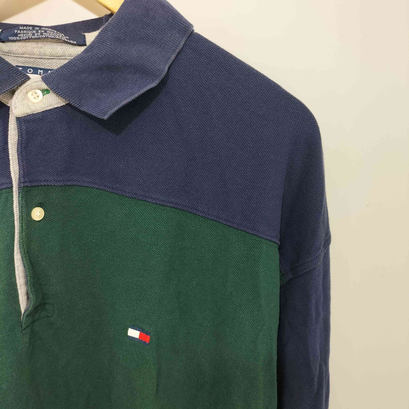トミーヒルフィガー TOMMY HILFIGER ロゴ刺繍 ツートーン ラガー