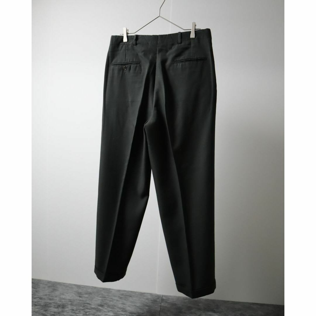 70s vintage ウールスラックス ワイドパンツ ツータック タロンジップ ウールワイドスラックス ツータックロケットtalon 70s-80s