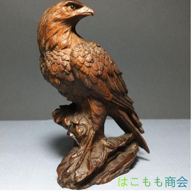木製鷹の彫刻 手彫り 木彫 鷲置物 黄楊木 細密彫刻 縁起物 コレクション LaT5Pny7uHq7PJdBsxJAsC.jpg@jpg