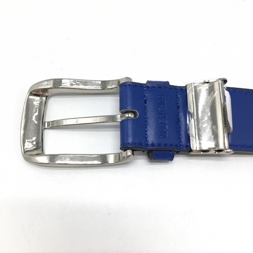 美品】パーリーゲイツ ベルト ブルー ロゴマルチカラー ニコちゃん