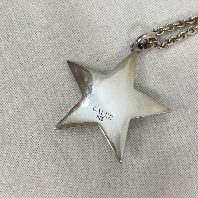 calee スターネックレス CALEE - SILVER STAR CONCHO NECKLACE (SILVER) / シルバー