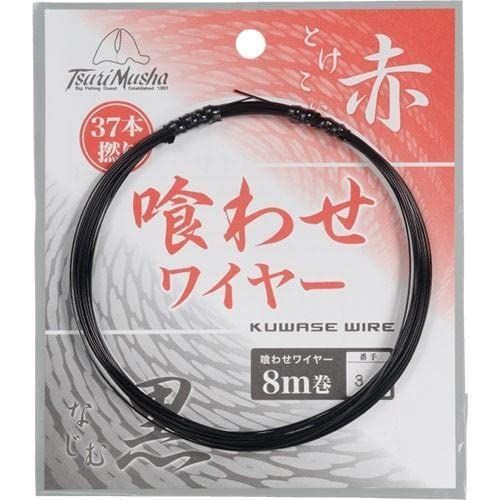 38 黒 TEAM 釣武者 喰わせワイヤー石鯛 50m 38 黒 43346