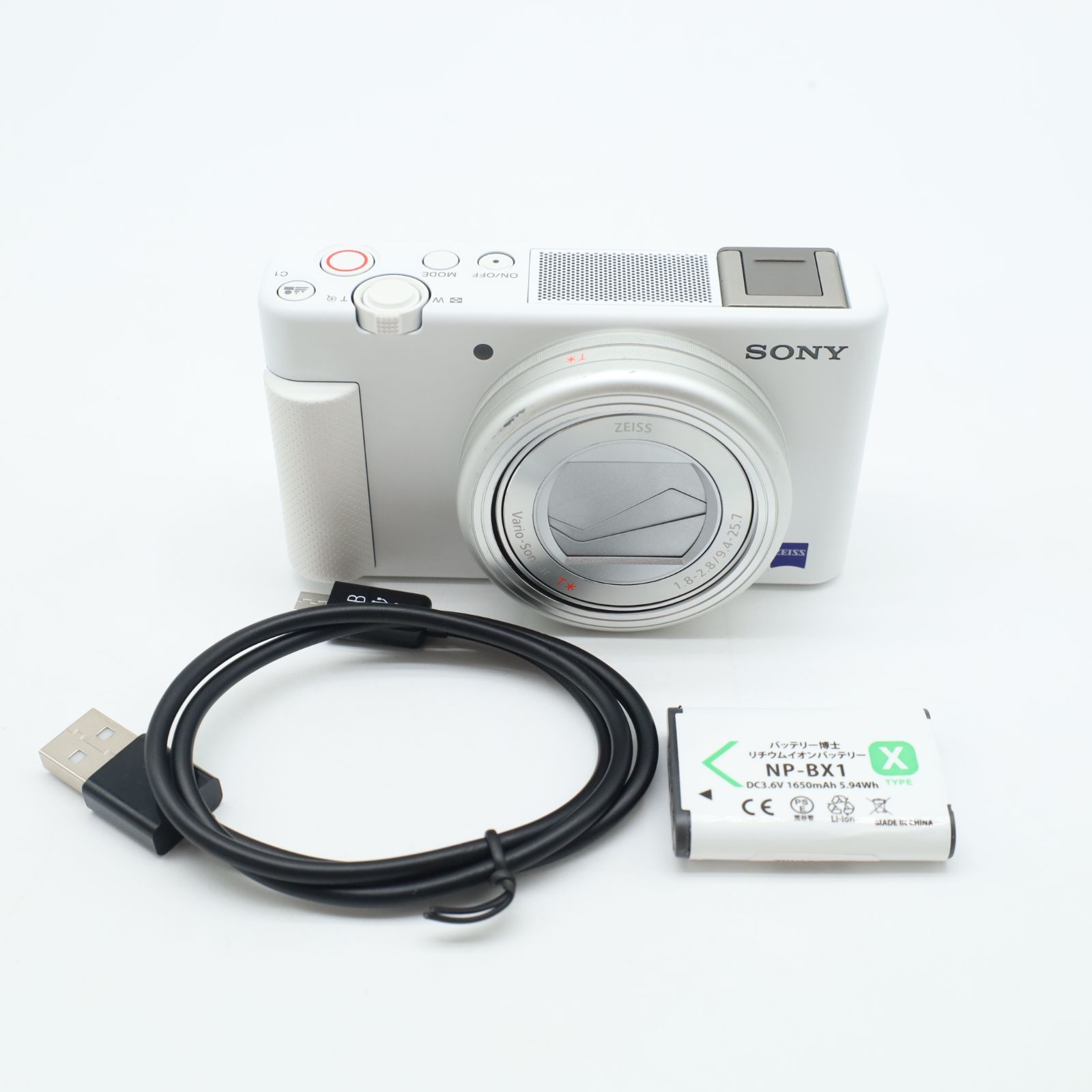 ≪極上品≫ SONY VLOGCAM ZV-1 ボディ ホワイト #20250805-2423