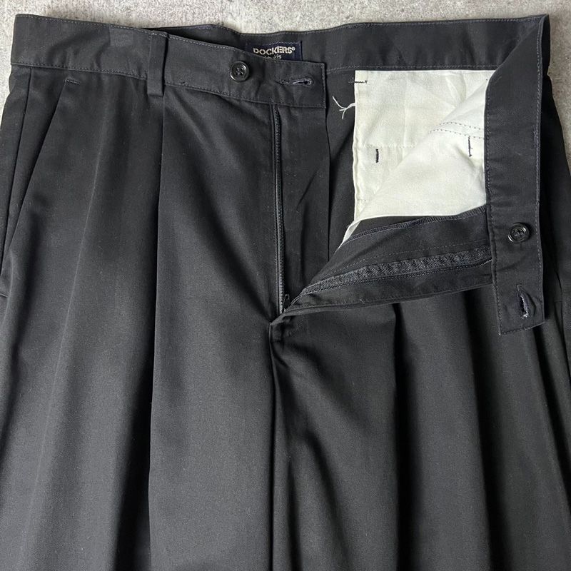 00s DOCKERS 2タック コットン チノ パンツ 34 32 / 00年代