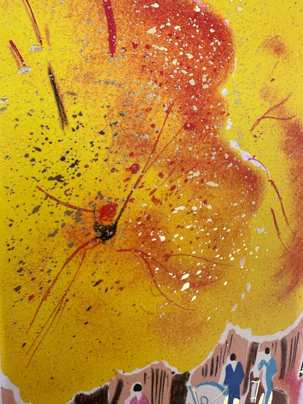 セルジュ・ラシス「秋の乗馬」リトグラフ 箔押し 作家直筆サイン 版画