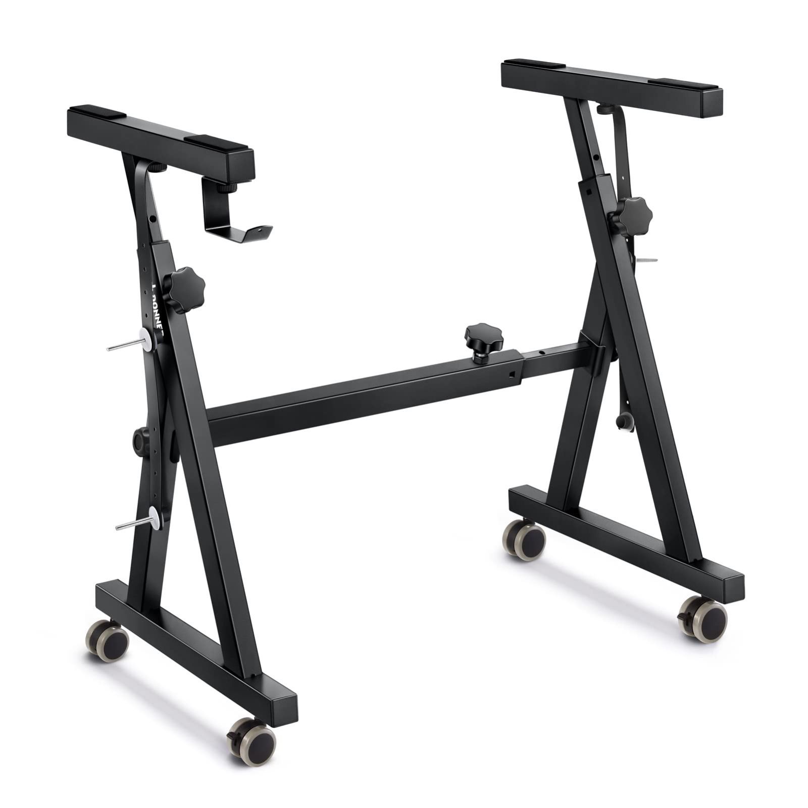 商品 高さ60-85cm調節 スイベルキャスター付き スタンド 54|61|73|76|88電子ピアノに対応 Z型 舞台 ピアノ スタジオ 電子キーボード 教室に適用 Donner