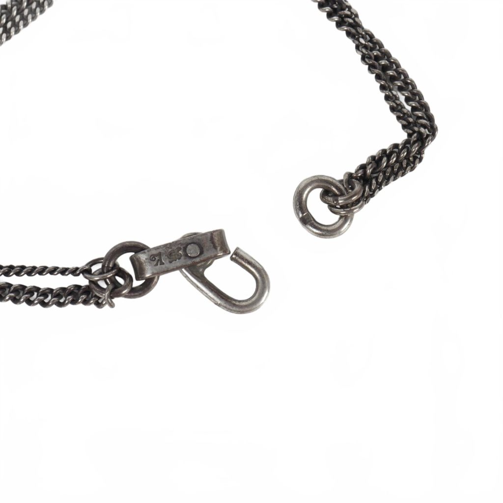 ワークスタットミュンヘン ダブルチェーン ネックレス チョーカー シルバー