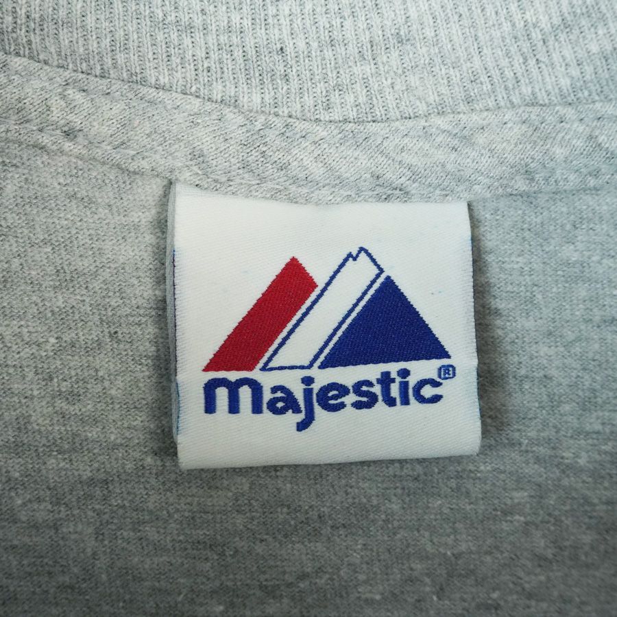 グッドスタイル90SビンテージMajesticマジェスティック×MLBメジャーリーグCardinalsカージナルズ半袖ベースボールシャツグレー系n24258 fit=scale-down,w=1200