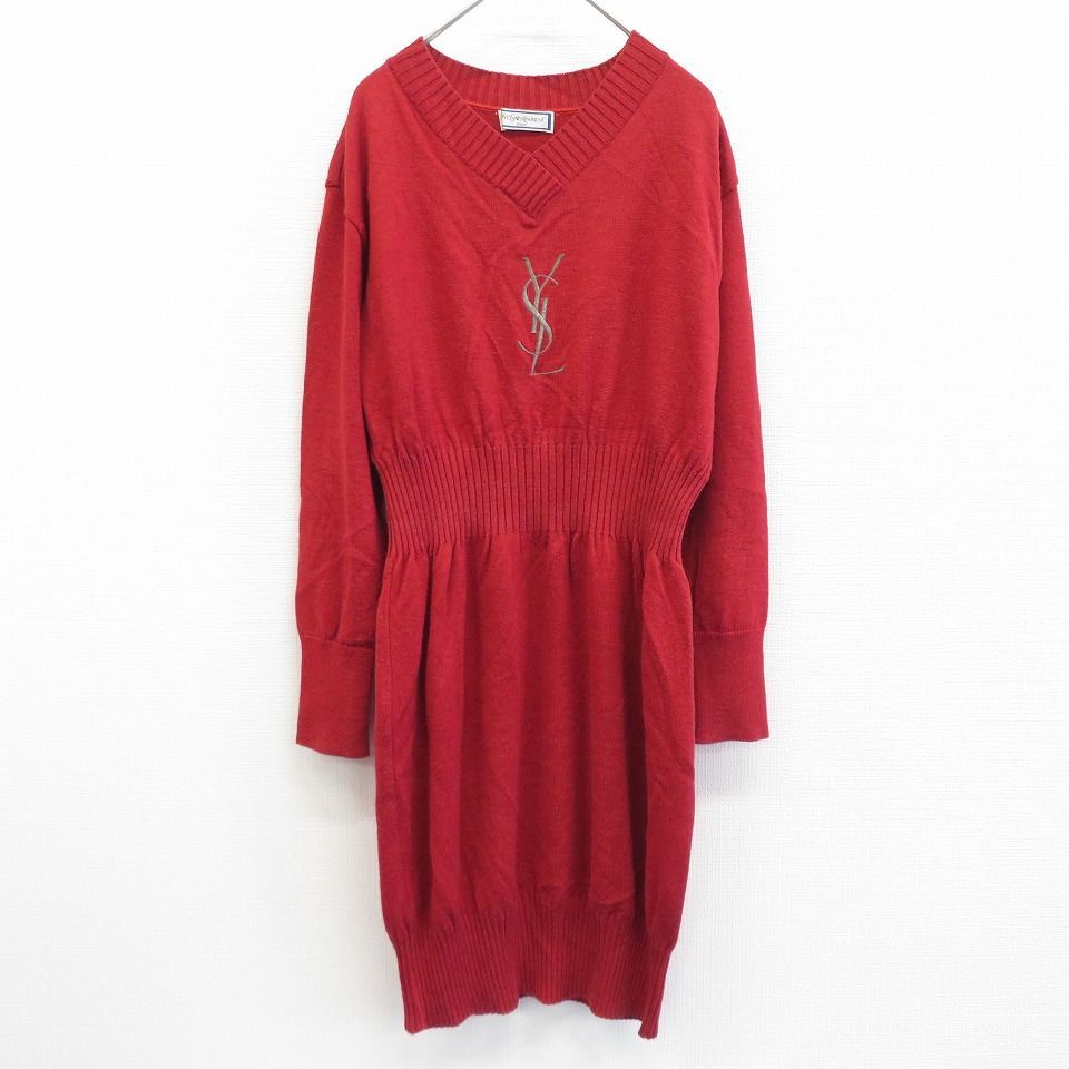 イヴサンローラン ヴィンテージ ニットワンピース 長袖
