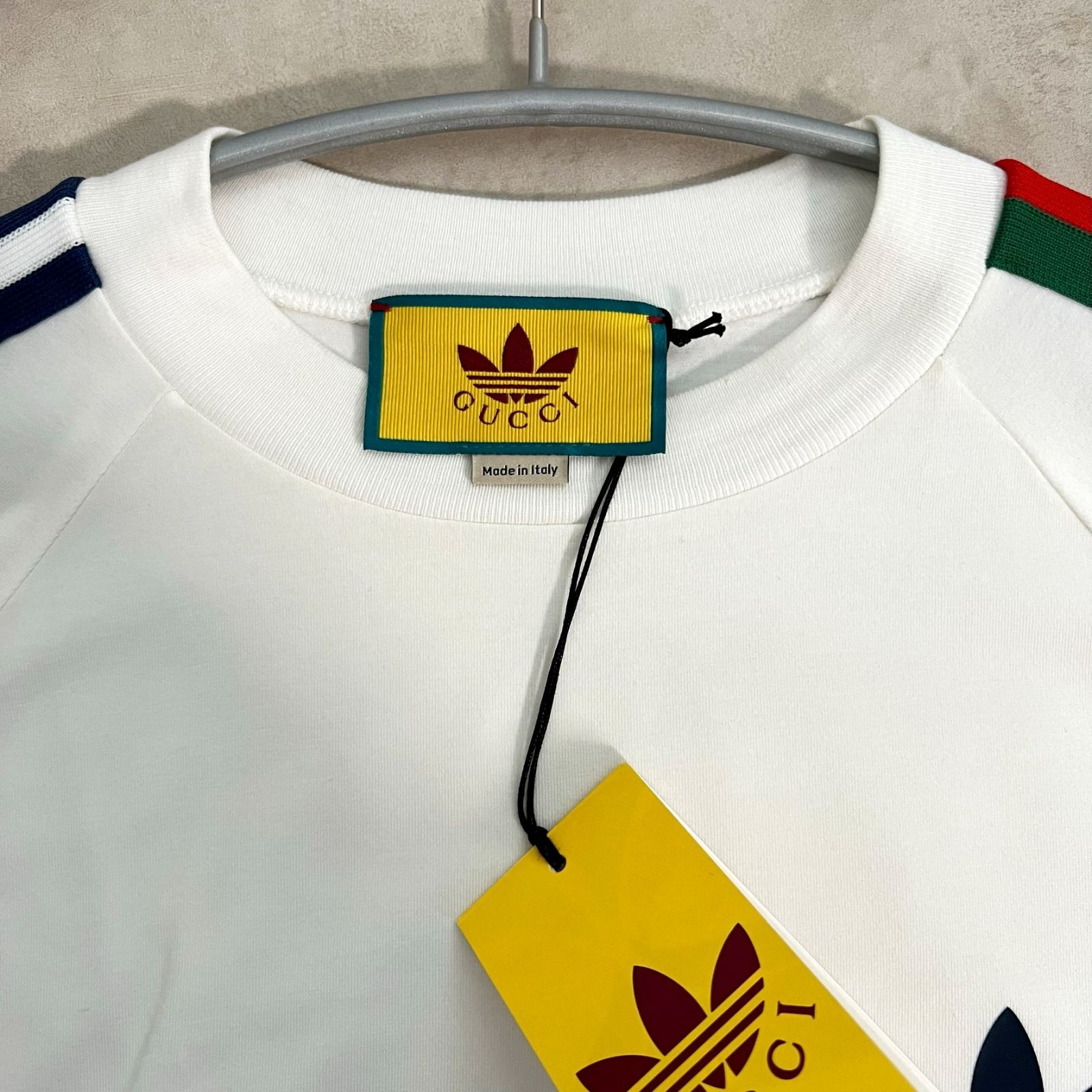 新品箱付き・国内完売商品】adidas x Gucci コラボ Tシャツ - メルカリ