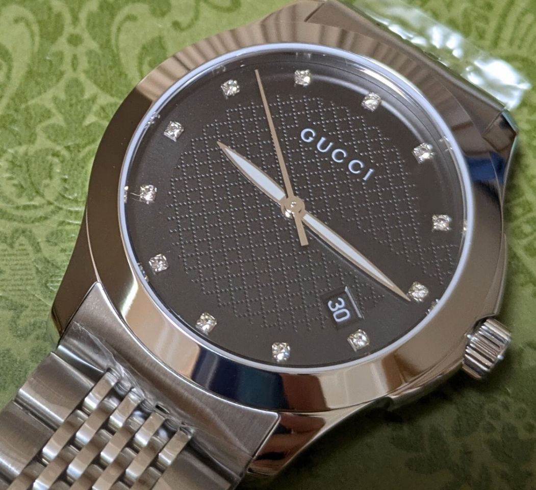 新品未使用 グッチ GUCCI Gタイムレス 腕時計 メンズ ブラック