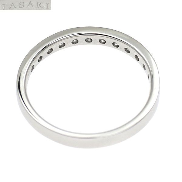真珠リング 田崎真珠 Pt950 ダイヤモンド リング 0.14ct ハーフエタニティ