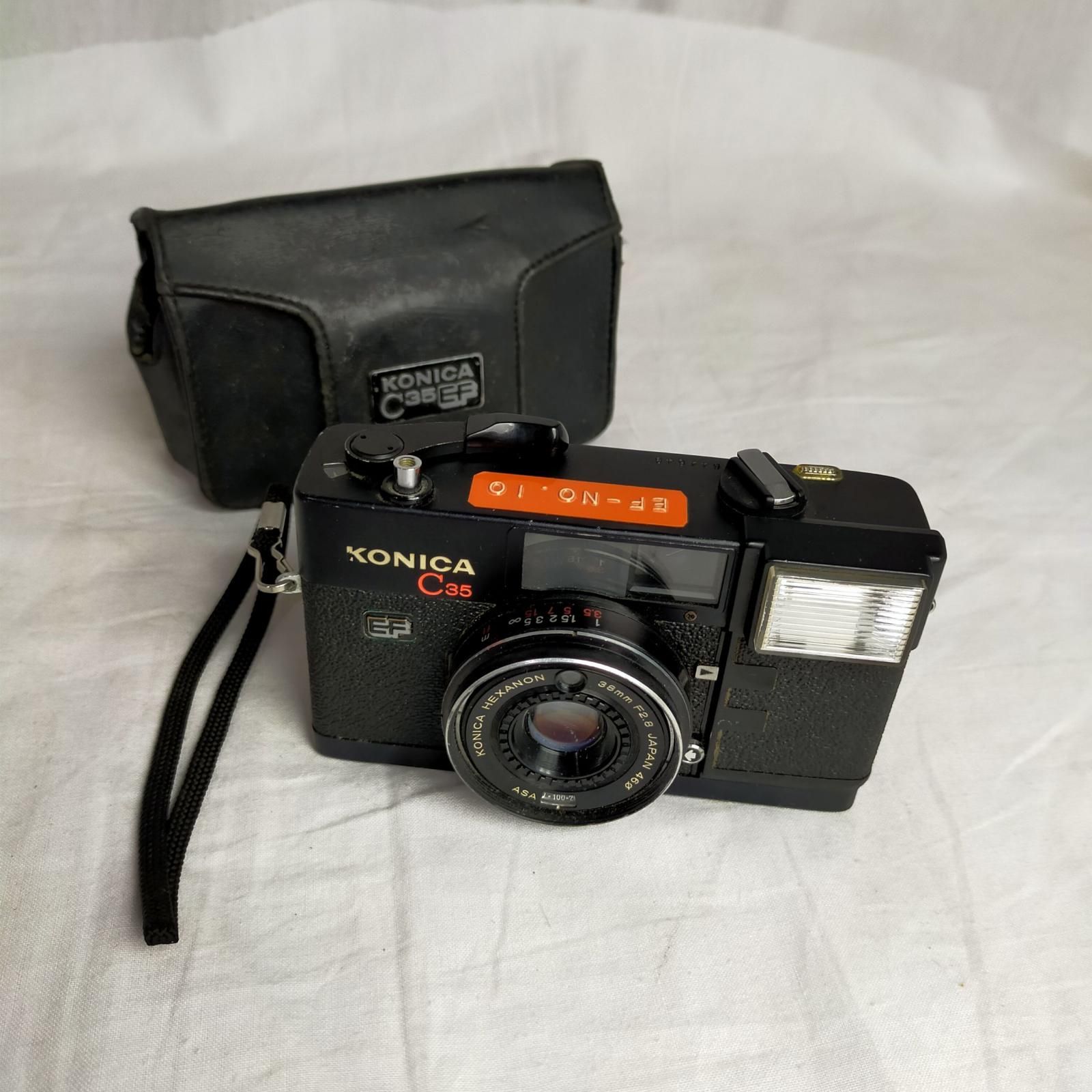 レトロ KONICA カメラ C35 38mm F2.8 写真 撮影 趣味 骨董品 日本 当時