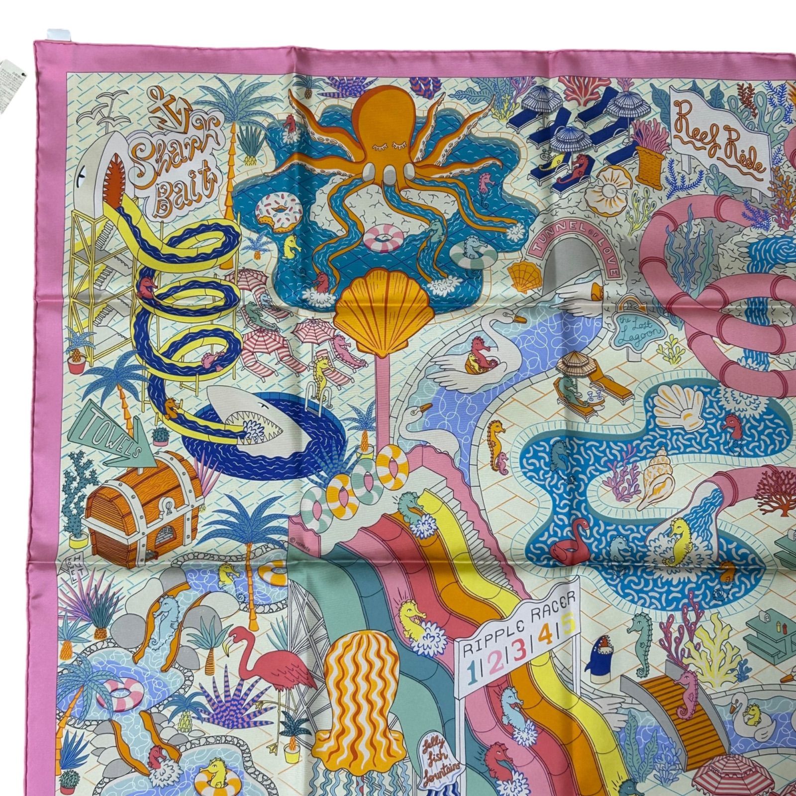 エルメスHERMES カレ90ダブルフェイス スプラッシュパーク 新品未使用