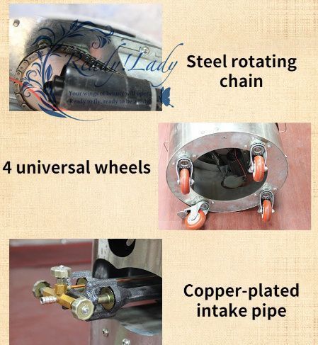 焼き栗製造機 LPガス 焼き砂利 網付属 調理器具 業務用 天津栗 甘栗