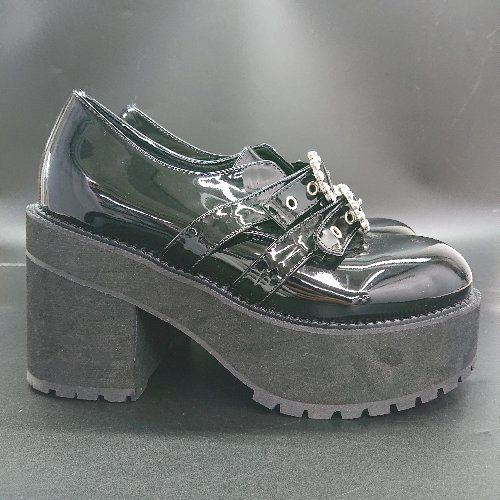 bubbles♡ バブルス ダブルベルトプラットシューズ36厚底 BUBBLES