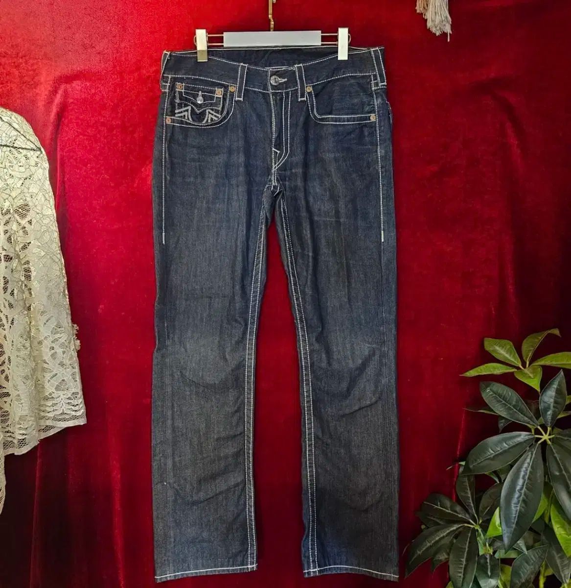 TRUE RELIGION トゥルーレリジョン セルビッジ ステッチ デニム パンツ