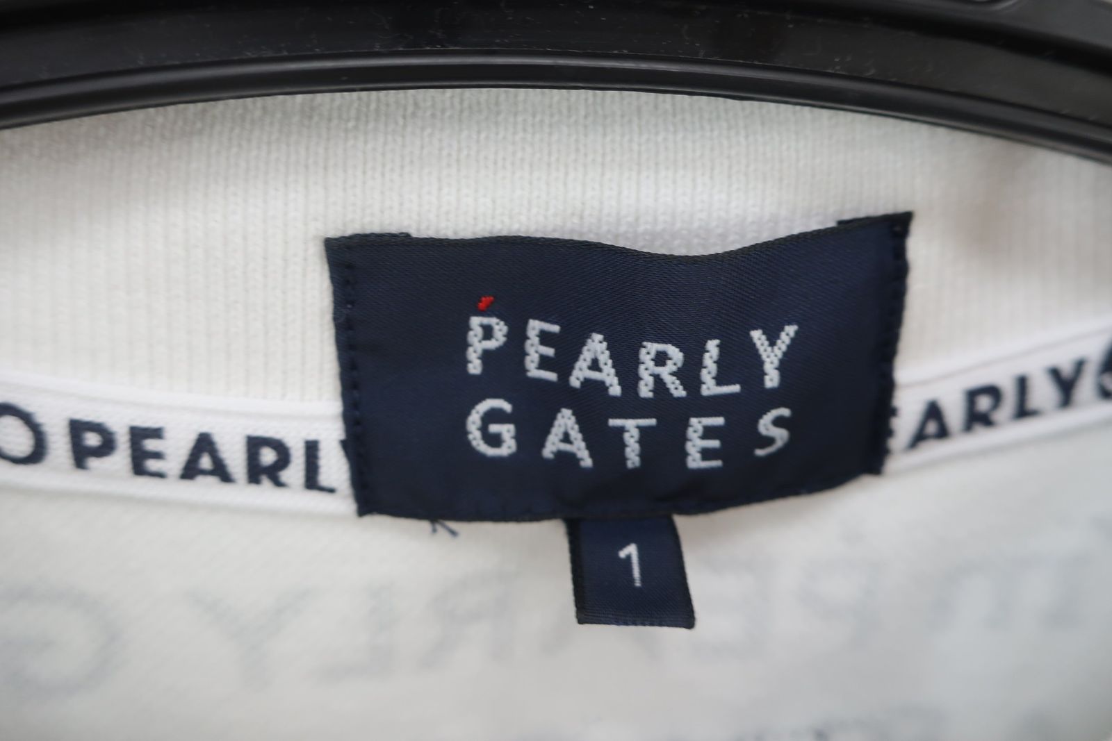 美品】PEARLY GATES(パーリーゲイツ) ノースリーブポロシャツ 白