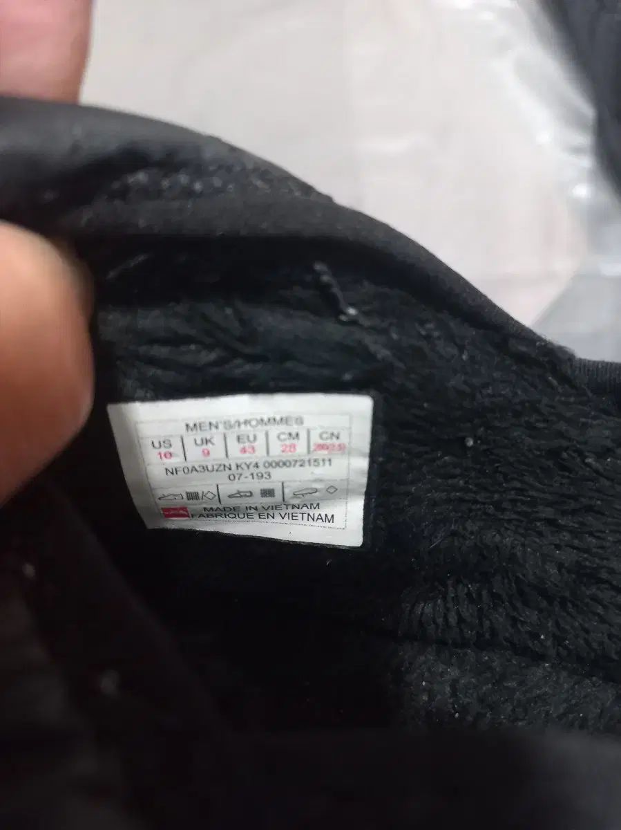 ノースフェイスパッド入りスリッポン