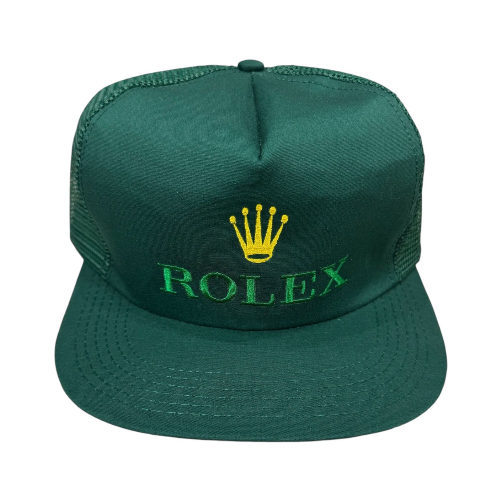 ROLEX 緑 メッシュトラッカーキャップ DEADSTOCK】ROLEX Trucker Cap Made in USA ロレックス メッシュ