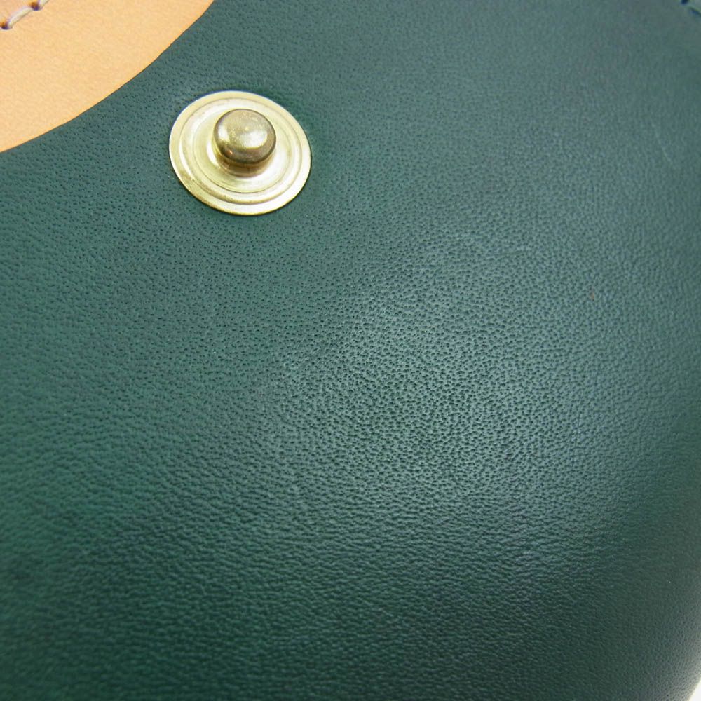未使用　BEERBELLY グリーン二つ折り財布 ビアベリー BEER BELLY 二つ折り 財布 ウォレット グリーン系