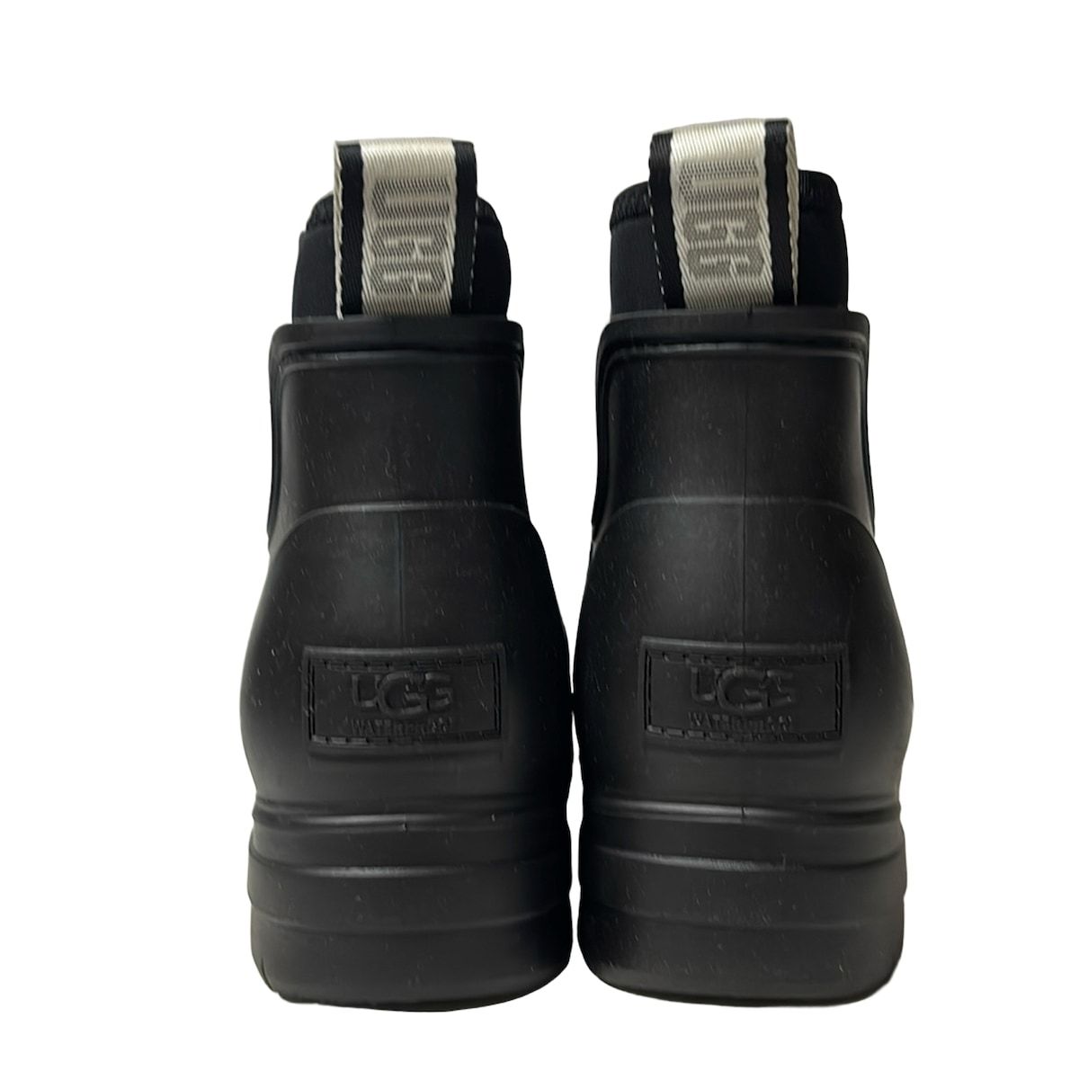 【日本未発売】 UGG アグ レインブーツ 25 レディース ドロップレット 1130831 黒 インソール取外し可