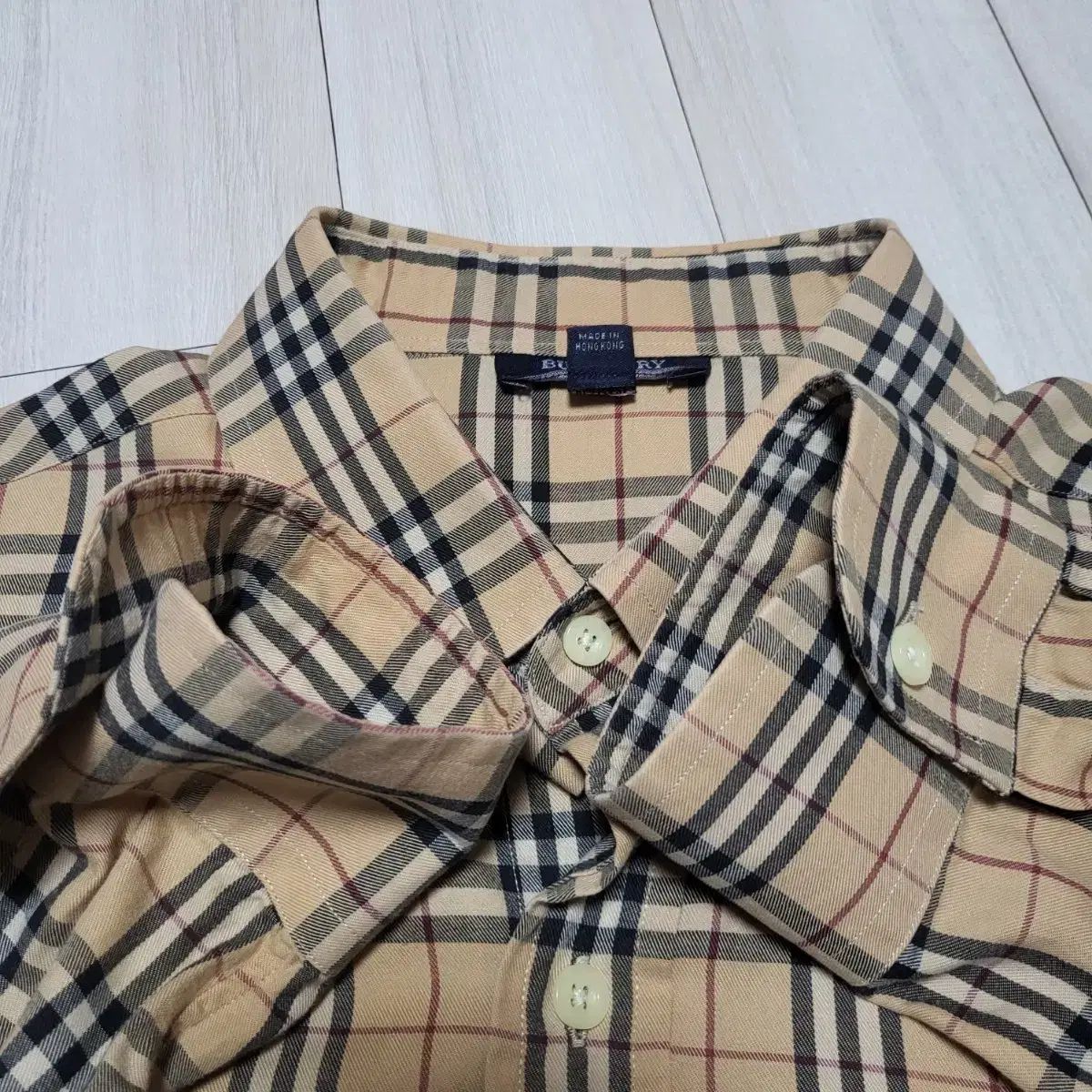 バーバリー のシャツ 古着 ブランド古着】バーバリーチェック半袖
