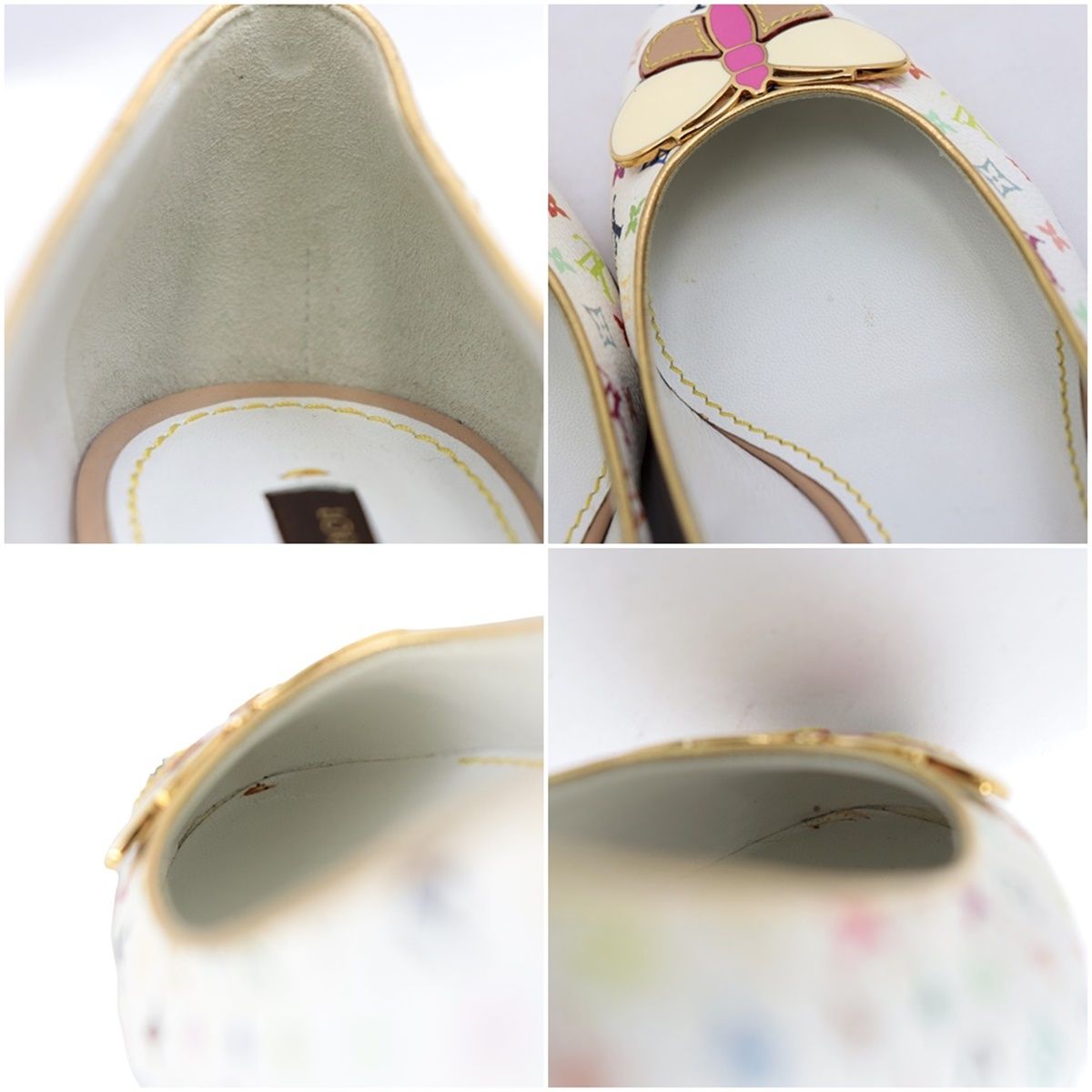 未使用 ルイ・ヴィトン マルチカラー モノグラム パンプス レディース