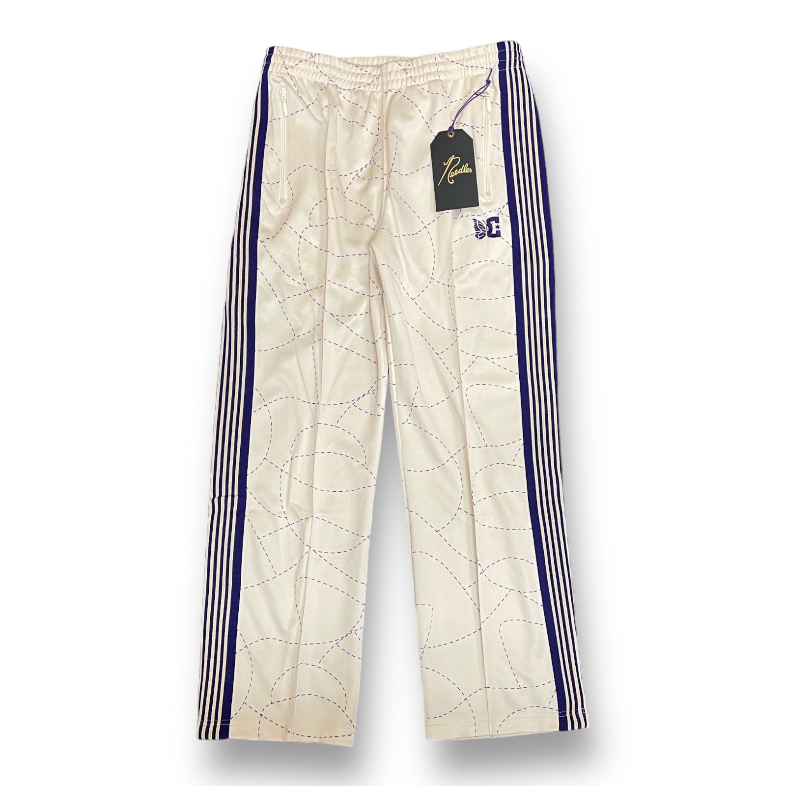 定価30800円 新品 Needles × DC SHOES 23AW Track Pant - Poly smooth トラックパンツ ニードルス  ニードルズ ディーシーシューズ コラボ MR609 S,M