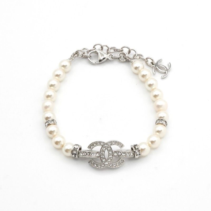 シャネル CHANEL ブレスレット バングル カフ シルバー 25SS