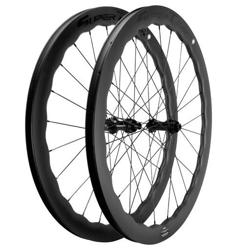 SUPERTEAM45|50|65mmチューブレスディスクブレーキロードバイクホイールセット25mm700cカーボンホイール 45|25mm
