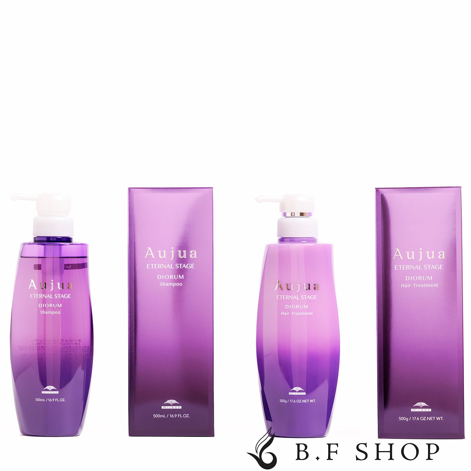 セット品 ミルボン オージュア ディオーラム シャンプー ＆ ヘアトリートメント 500ml milbon aujua LSC