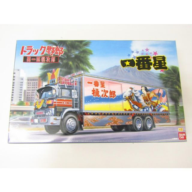 未組立】 アオシマ 1/32 トラック野郎 No.04 一番星 男一匹桃