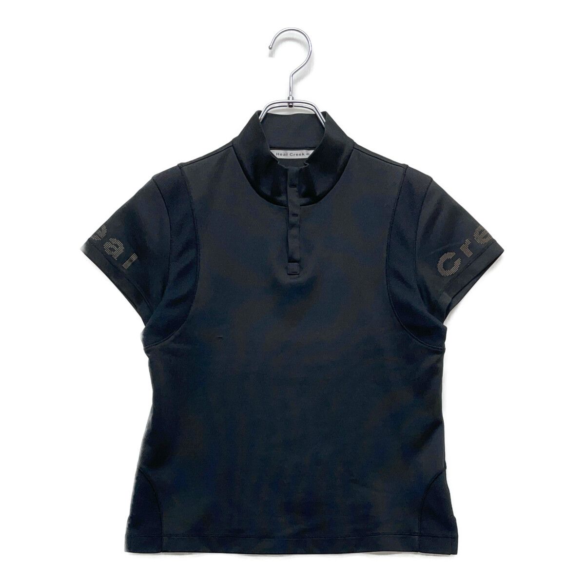 中古 レディース ヒールクリーク HEAL CREEK 半袖シャツ 40(M) 黒 ブラック